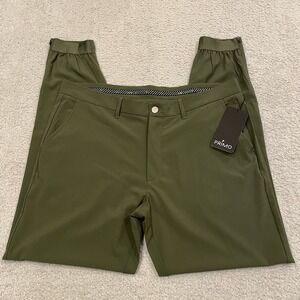 NWT Primo Jogger Pants Mens 38x31 Tall Olive Performance Golf Stretch